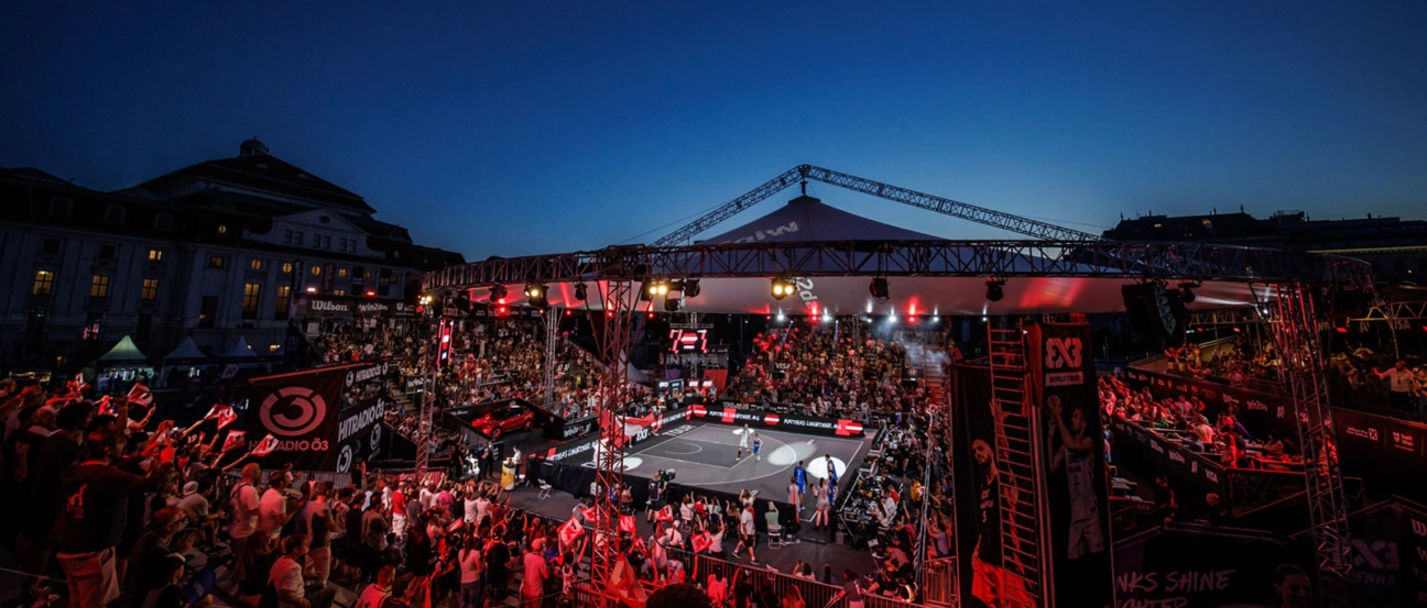 Basketball Wien feiert 75 Jahre beim FIBA 3×3 WT Masters Vienna